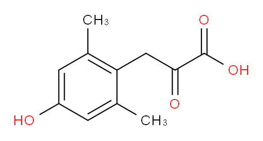3-(4-hydroxy-2,6-dimethylphenyl)-2-oxopropanoic acid