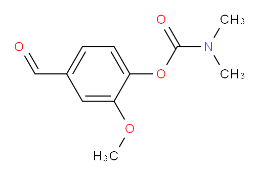 4-formyl-2-methoxyphenyl dimethylcarbamate