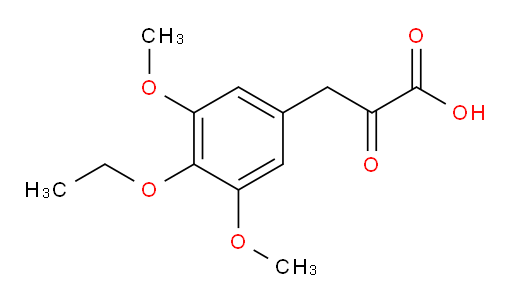 3-(4-ethoxy-3,5-dimethoxyphenyl)-2-oxopropanoic acid