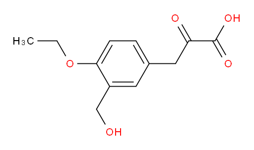 3-(4-ethoxy-3-(hydroxymethyl)phenyl)-2-oxopropanoic acid