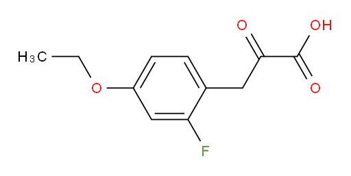 3-(4-ethoxy-2-fluorophenyl)-2-oxopropanoic acid