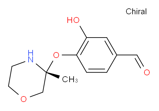 (R)-3-hydroxy-4-((3-methylmorpholin-3-yl)oxy)benzaldehyde