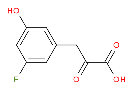 3-(3-fluoro-5-hydroxyphenyl)-2-oxopropanoic acid
