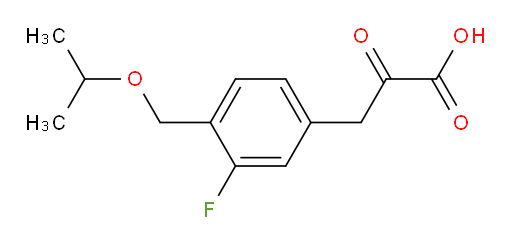 3-(3-fluoro-4-(isopropoxymethyl)phenyl)-2-oxopropanoic acid
