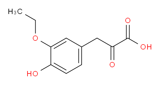 3-(3-ethoxy-4-hydroxyphenyl)-2-oxopropanoic acid