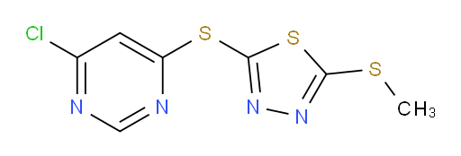2-((6-chloropyrimidin-4-yl)thio)-5-(methylthio)-1,3,4-thiadiazole