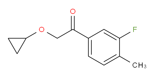 2-cyclopropoxy-1-(3-fluoro-4-methylphenyl)ethanone