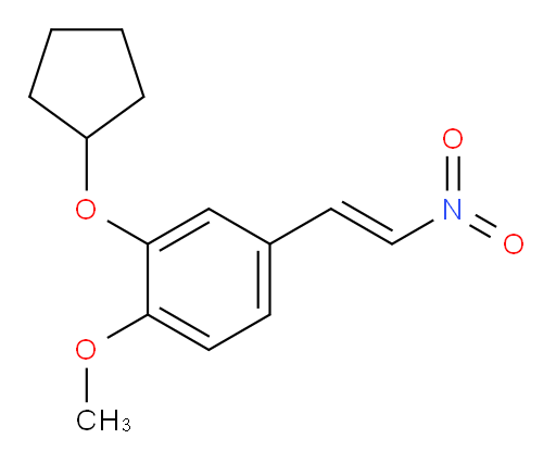 (E)-2-(cyclopentyloxy)-1-methoxy-4-(2-nitrovinyl)benzene