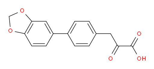 3-(4-(benzo[d][1,3]dioxol-5-yl)phenyl)-2-oxopropanoic acid