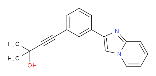 4-(3-(imidazo[1,2-a]pyridin-2-yl)phenyl)-2-methylbut-3-yn-2-ol