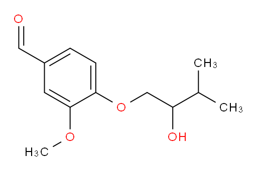 4-(2-hydroxy-3-methylbutoxy)-3-methoxybenzaldehyde
