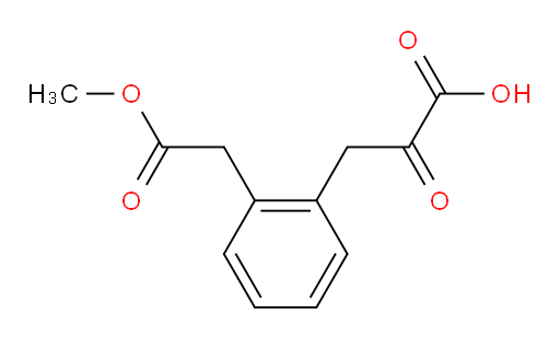 3-(2-(2-methoxy-2-oxoethyl)phenyl)-2-oxopropanoic acid