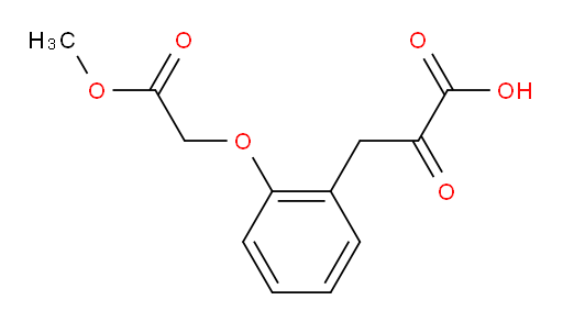 3-(2-(2-methoxy-2-oxoethoxy)phenyl)-2-oxopropanoic acid