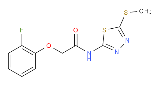 2-(2-fluorophenoxy)-N-(5-(methylthio)-1,3,4-thiadiazol-2-yl)acetamide