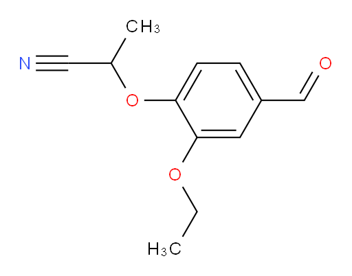 2-(2-ethoxy-4-formylphenoxy)propanenitrile