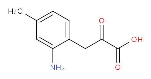 3-(2-amino-4-methylphenyl)-2-oxopropanoic acid