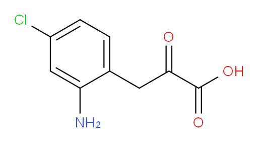 3-(2-amino-4-chlorophenyl)-2-oxopropanoic acid
