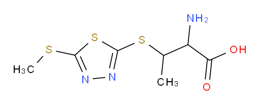 2-amino-3-((5-(methylthio)-1,3,4-thiadiazol-2-yl)thio)butanoic acid