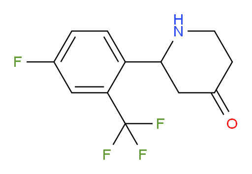 2-(4-fluoro-2-(trifluoromethyl)phenyl)piperidin-4-one