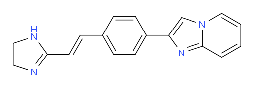 (E)-2-(4-(2-(4,5-dihydro-1H-imidazol-2-yl)vinyl)phenyl)imidazo[1,2-a]pyridine