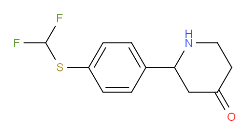 2-(4-((difluoromethyl)thio)phenyl)piperidin-4-one