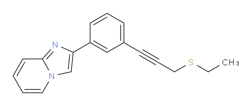 2-(3-(3-(ethylthio)prop-1-yn-1-yl)phenyl)imidazo[1,2-a]pyridine