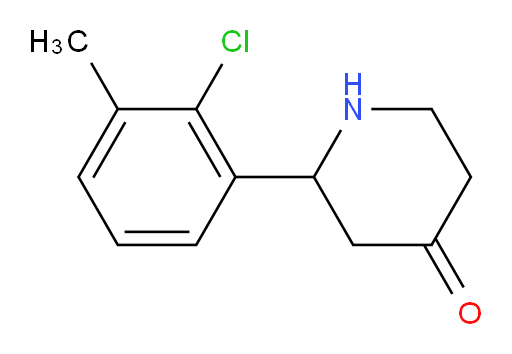 2-(2-chloro-3-methylphenyl)piperidin-4-one