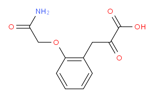 3-(2-(2-amino-2-oxoethoxy)phenyl)-2-oxopropanoic acid