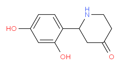 2-(2,4-dihydroxyphenyl)piperidin-4-one