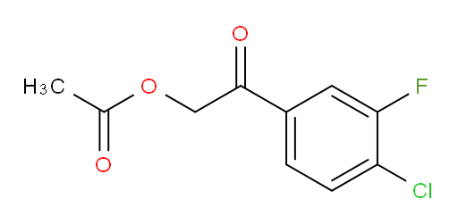 2-(4-chloro-3-fluorophenyl)-2-oxoethyl acetate