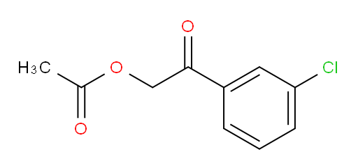 2-(3-chlorophenyl)-2-oxoethyl acetate