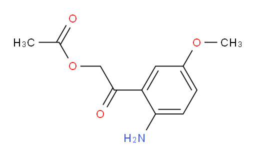 2-(2-amino-5-methoxyphenyl)-2-oxoethyl acetate