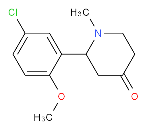 2-(5-chloro-2-methoxyphenyl)-1-methylpiperidin-4-one