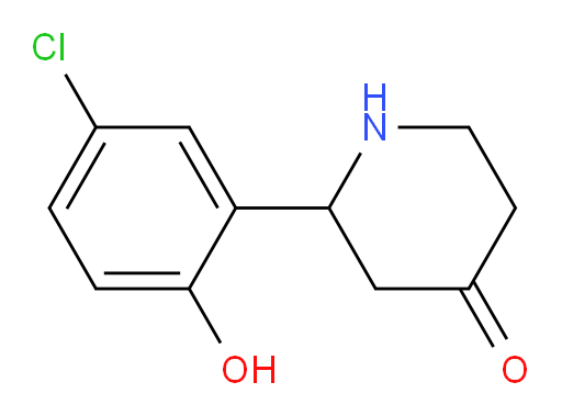 2-(5-chloro-2-hydroxyphenyl)piperidin-4-one