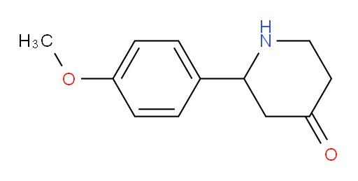 2-(4-methoxyphenyl)piperidin-4-one
