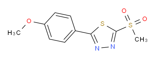 2-(4-methoxyphenyl)-5-(methylsulfonyl)-1,3,4-thiadiazole