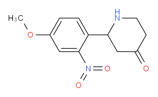 2-(4-methoxy-2-nitrophenyl)piperidin-4-one