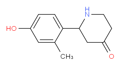 2-(4-hydroxy-2-methylphenyl)piperidin-4-one