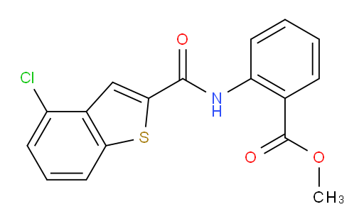 methyl 2-(4-chlorobenzo[b]thiophene-2-carboxamido)benzoate