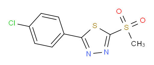 2-(4-chlorophenyl)-5-(methylsulfonyl)-1,3,4-thiadiazole