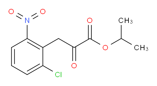 isopropyl 3-(2-chloro-6-nitrophenyl)-2-oxopropanoate