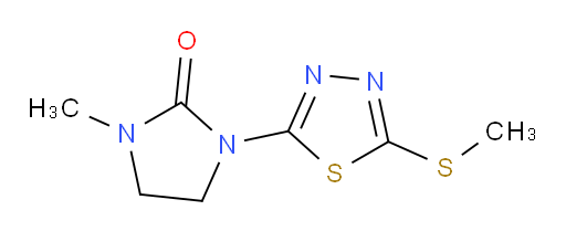 1-methyl-3-(5-(methylthio)-1,3,4-thiadiazol-2-yl)imidazolidin-2-one