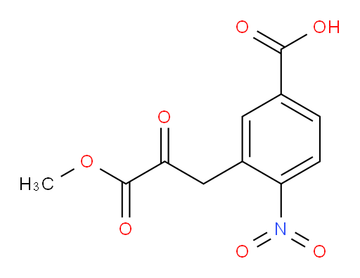 3-(3-methoxy-2,3-dioxopropyl)-4-nitrobenzoic acid