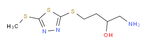 1-amino-4-((5-(methylthio)-1,3,4-thiadiazol-2-yl)thio)butan-2-ol