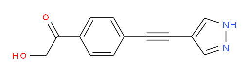1-(4-((1H-pyrazol-4-yl)ethynyl)phenyl)-2-hydroxyethanone
