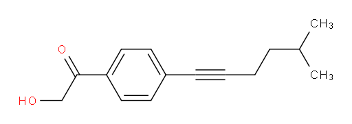 2-hydroxy-1-(4-(5-methylhex-1-yn-1-yl)phenyl)ethanone
