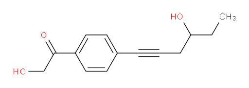 2-hydroxy-1-(4-(4-hydroxyhex-1-yn-1-yl)phenyl)ethanone