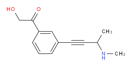 2-hydroxy-1-(3-(3-(methylamino)but-1-yn-1-yl)phenyl)ethanone