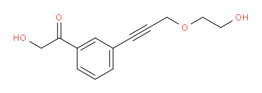 2-hydroxy-1-(3-(3-(2-hydroxyethoxy)prop-1-yn-1-yl)phenyl)ethanone