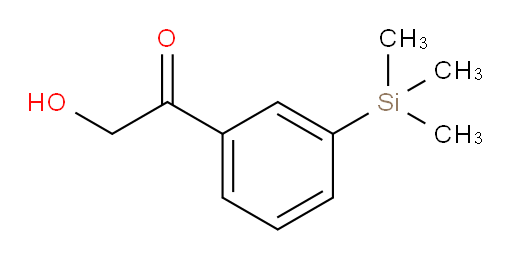 2-hydroxy-1-(3-(trimethylsilyl)phenyl)ethanone